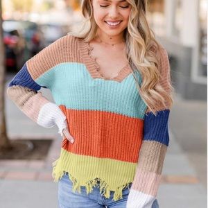 Main Strip freed striped sweater